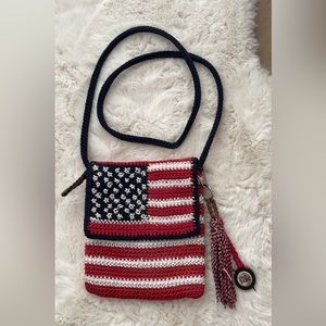 The cutest crossbody ever! Celebrate with the red, white and blue!